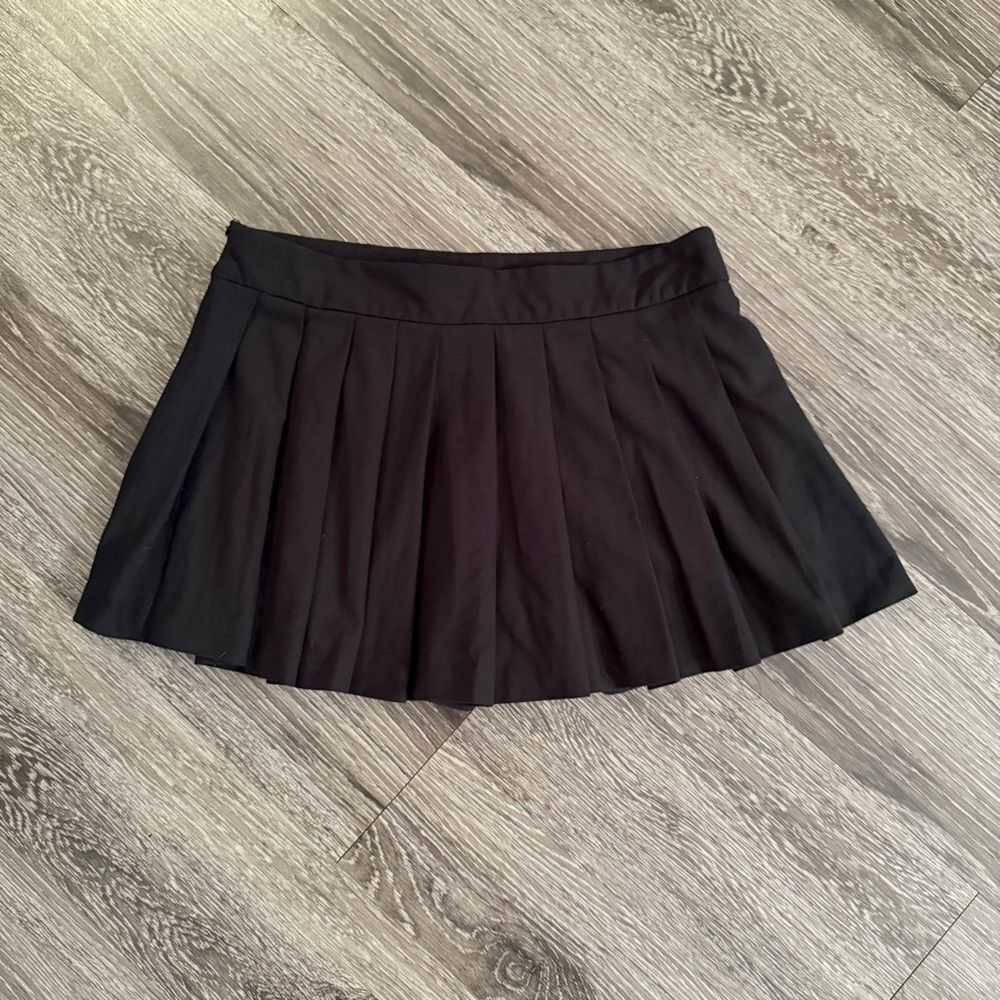 Zara Black Pleated Mini Skort - Picture 7 of 7